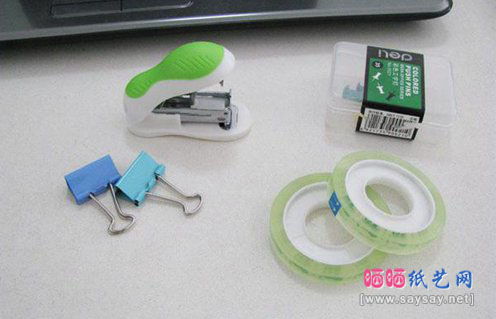 辦公用品大改造 廢物利用制作趣味辦公摩托車DIY圖文教程